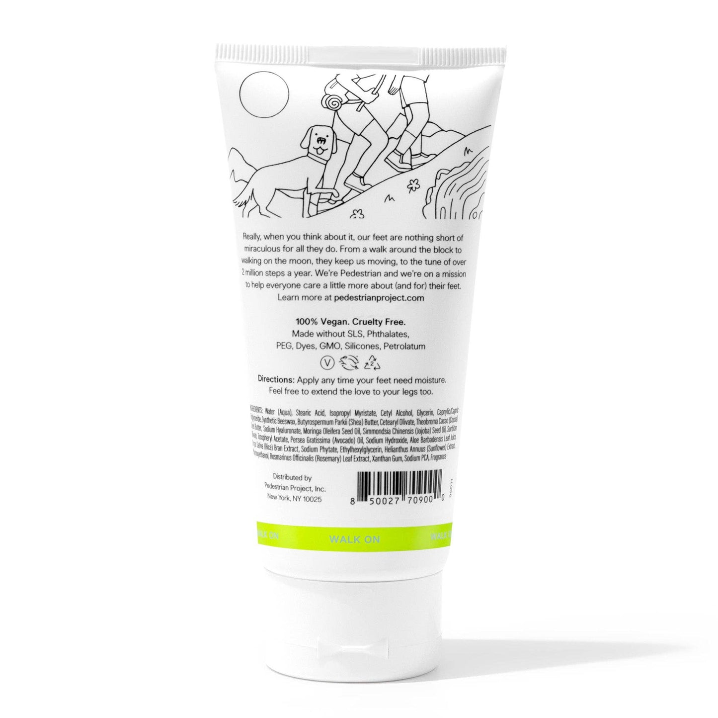 Pedestrian Project Walker's Cream Daily Moisturizer | Foot Cream | Self Care