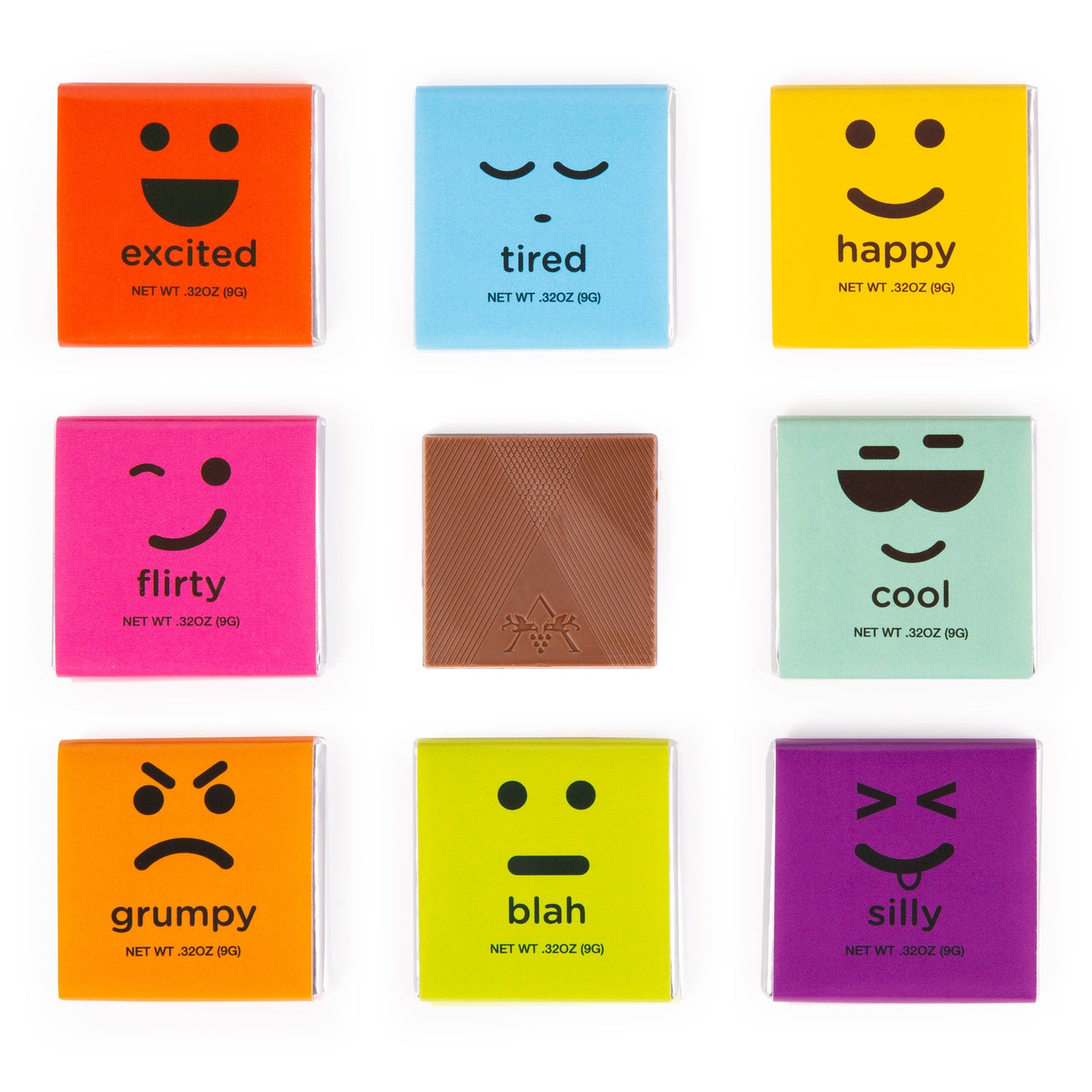 Moodibars® Squares Tub - Assorted Squares (120 pcs in tub)