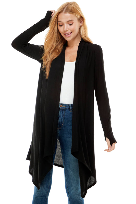 Loving People Hacci Long Draped Cardigan