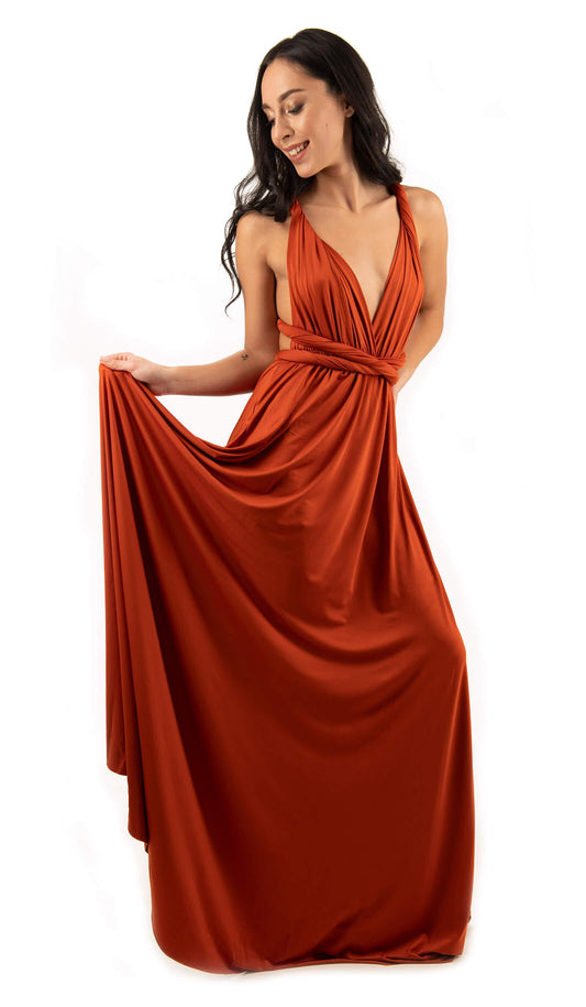 INFINITY DRESS RUST