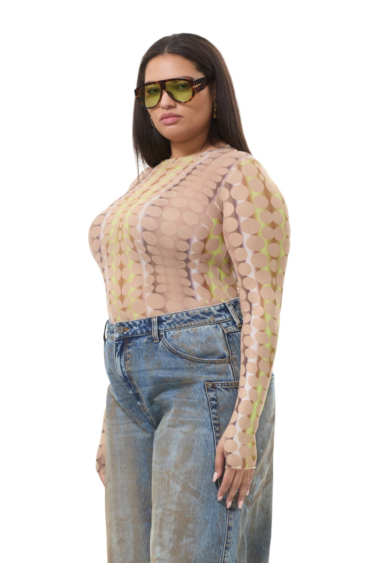 AFRM Kaylee Top - Tonal Dot