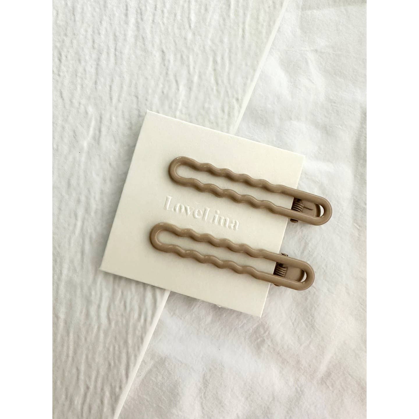 Love Lina Wavy Muted Colored Hair Clips - DAWA Muted