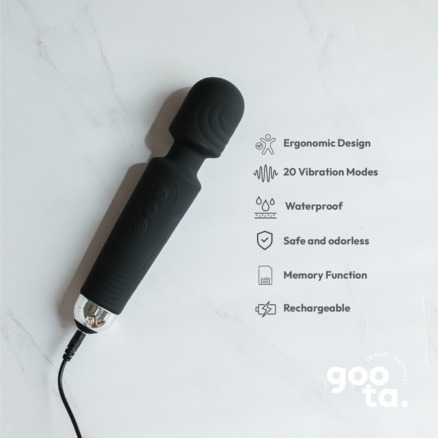 Goota Clitoris Stimulator, Wand Vibrators for Woman, Adult Toy