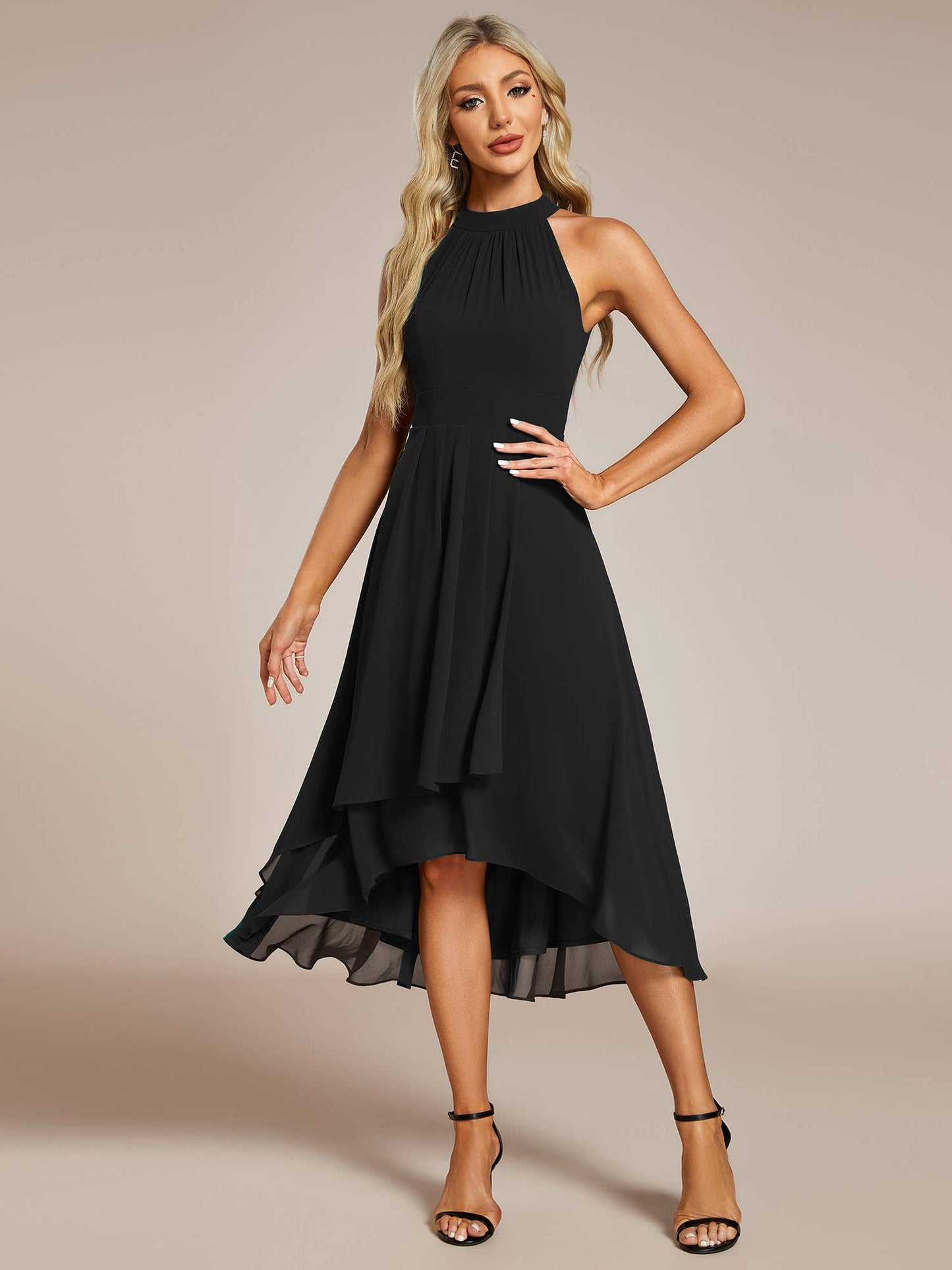 Ever Pretty Midi Lining Length fold stream Empire Waist Dresses