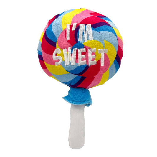 Huxley I'm Sweet Lollipop Dog Toy