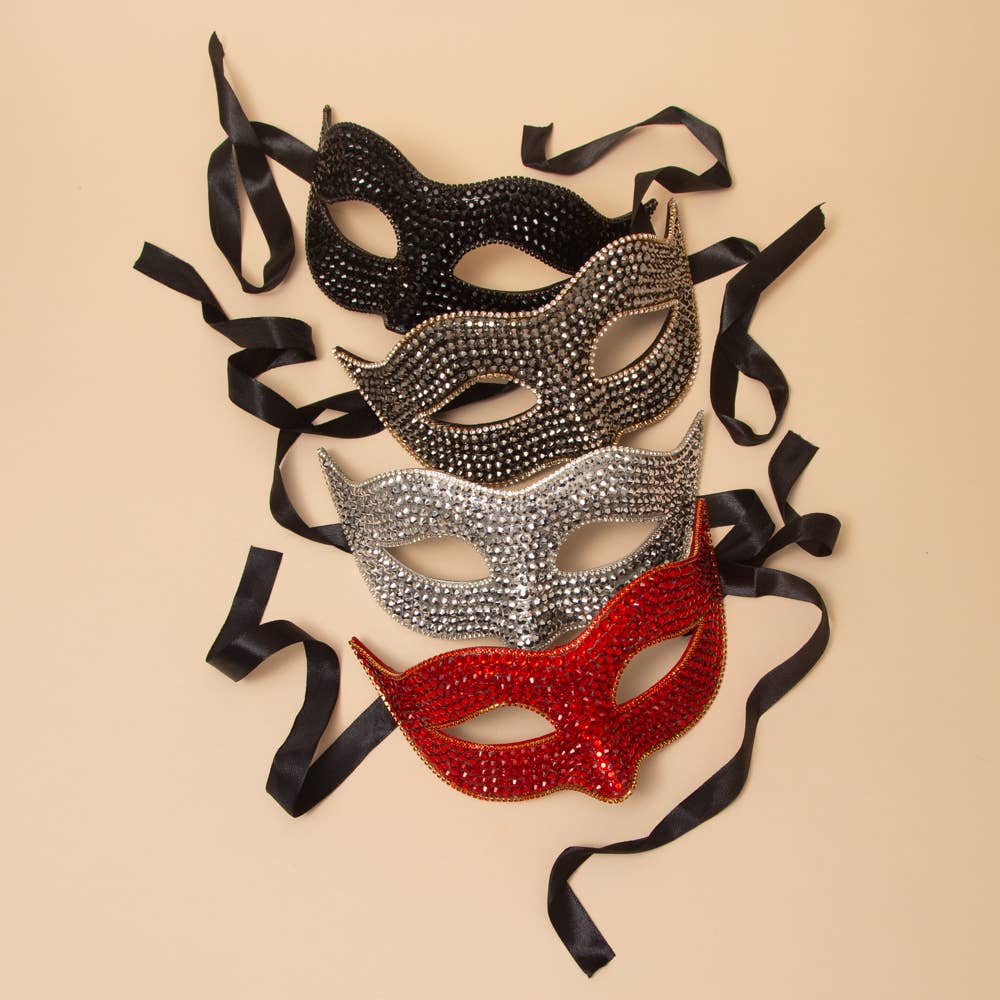 Sophia Rhinestone Fashion Mask