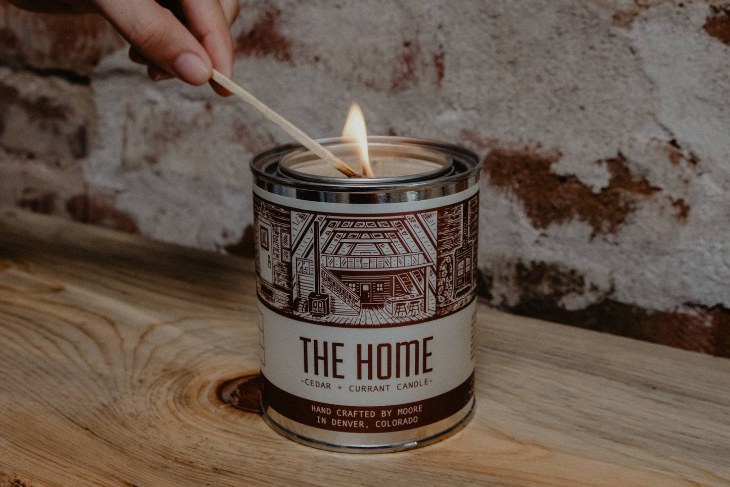 Moore The Home Candle-1/2 Pint