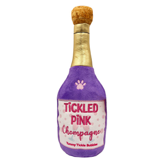 Huxley Tickled Pink Chompagne Dog Toy
