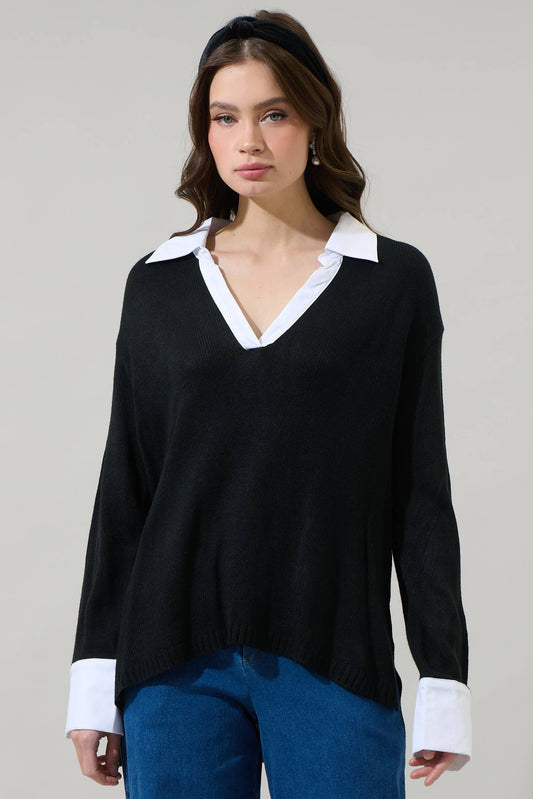 Sugar Bristol Collared Sweater Shirt