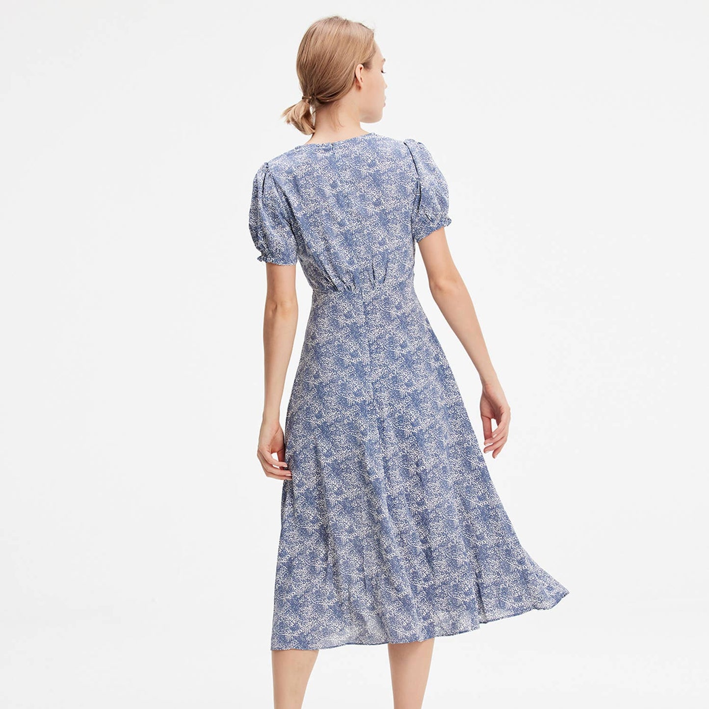 Smart Liberty print flared empire dress