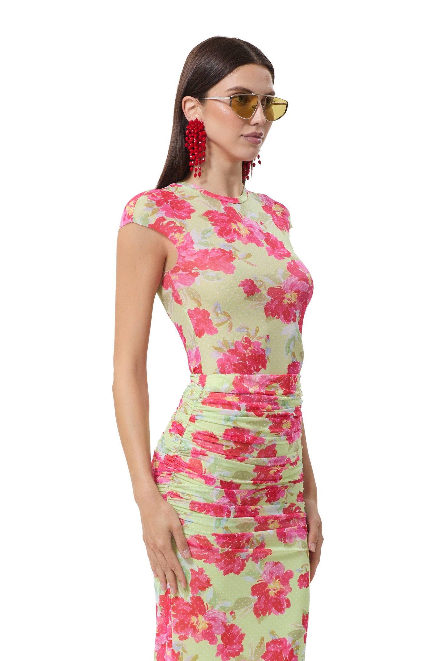 AFRM Nina Top - Floral Dot