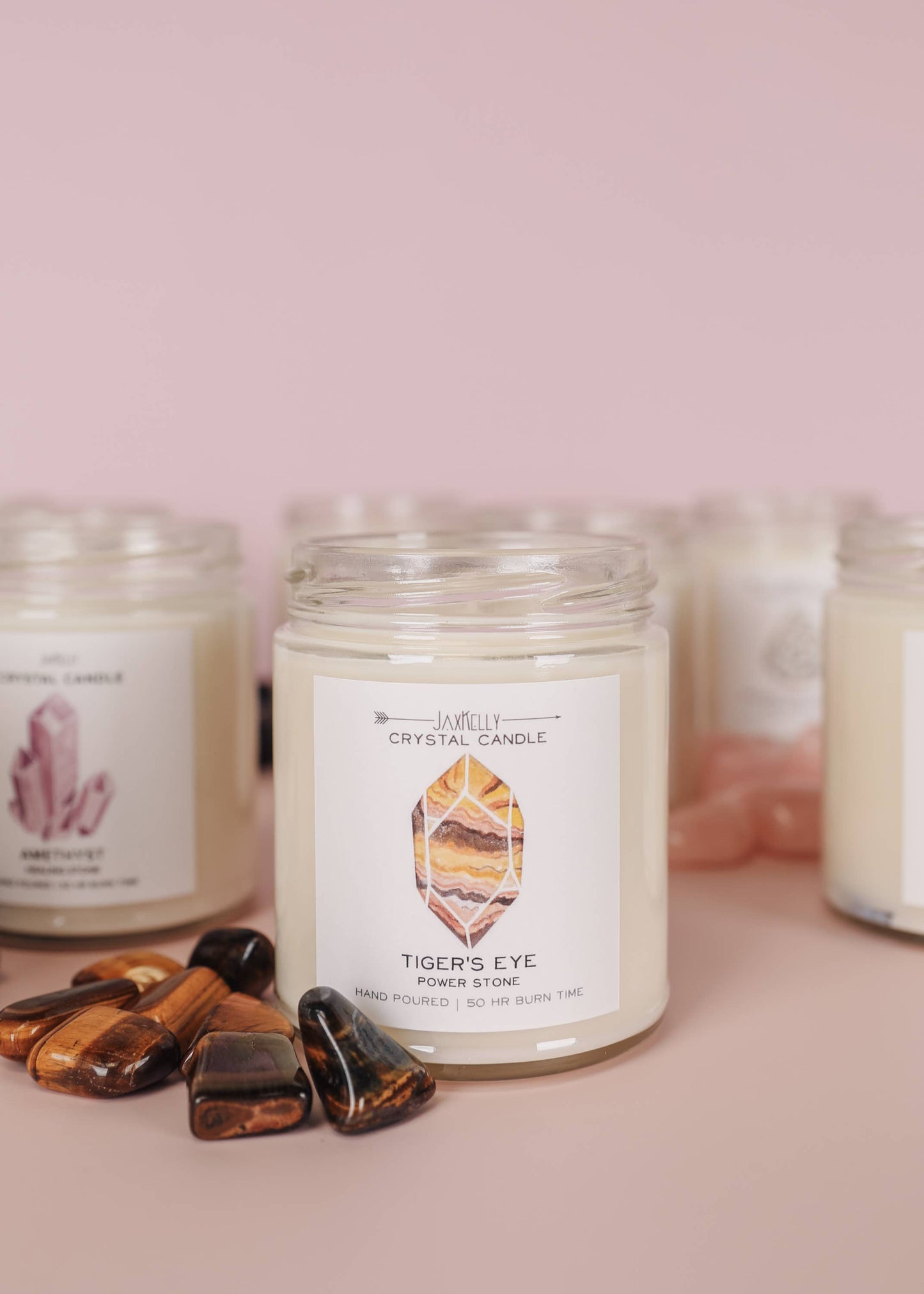 Jax Crystal Candles - Tigers Eye
