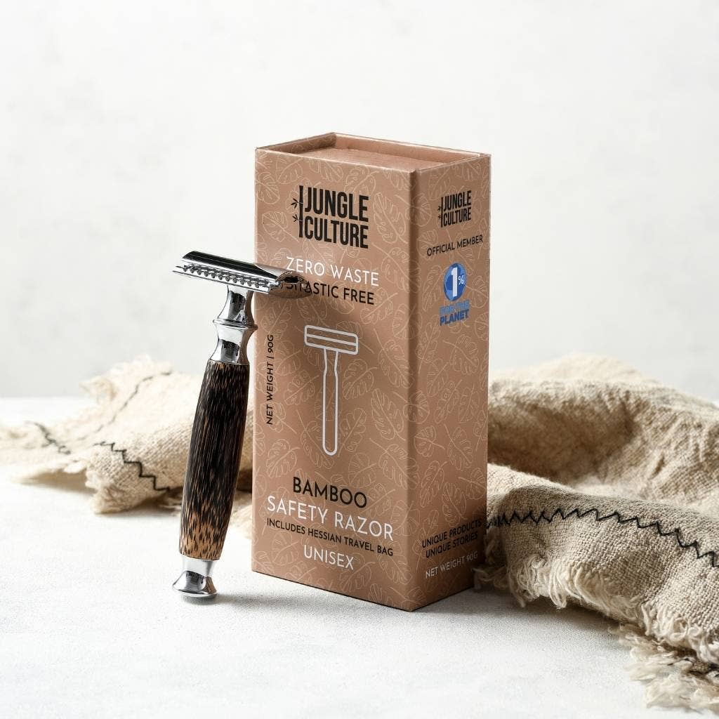 Jungle Bamboo Safety Razor + Stand