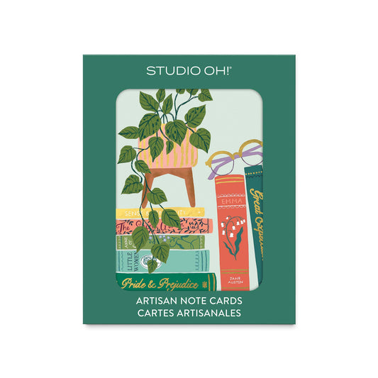 Studio Oh Cozy Reads Artisan Note Card Set