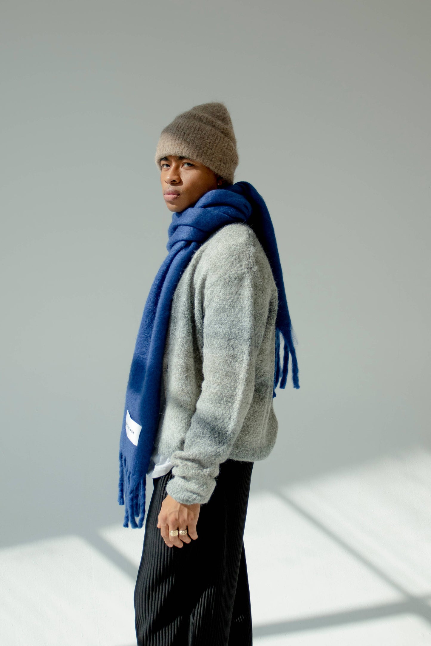 The Stockholm Scarf - 100% Recycled - Blue - AW23