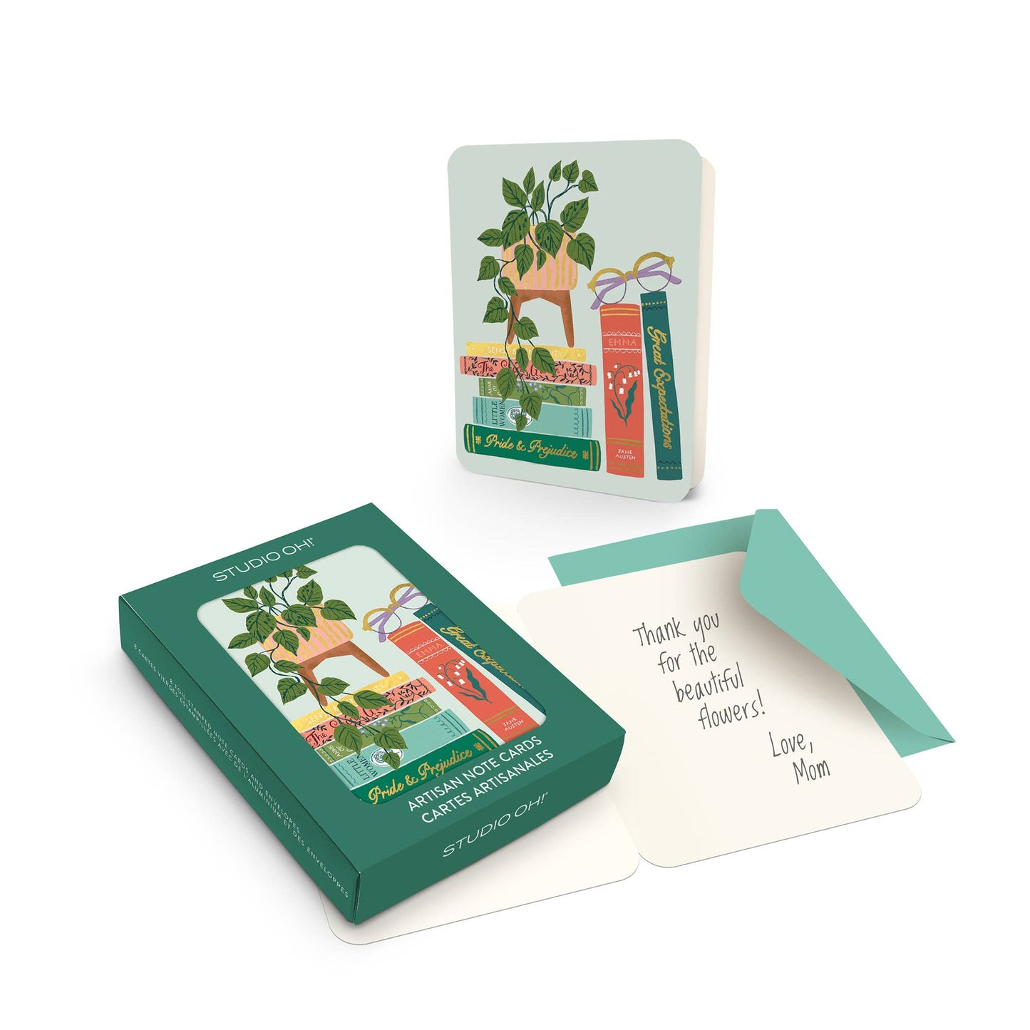 Studio Oh Cozy Reads Artisan Note Card Set