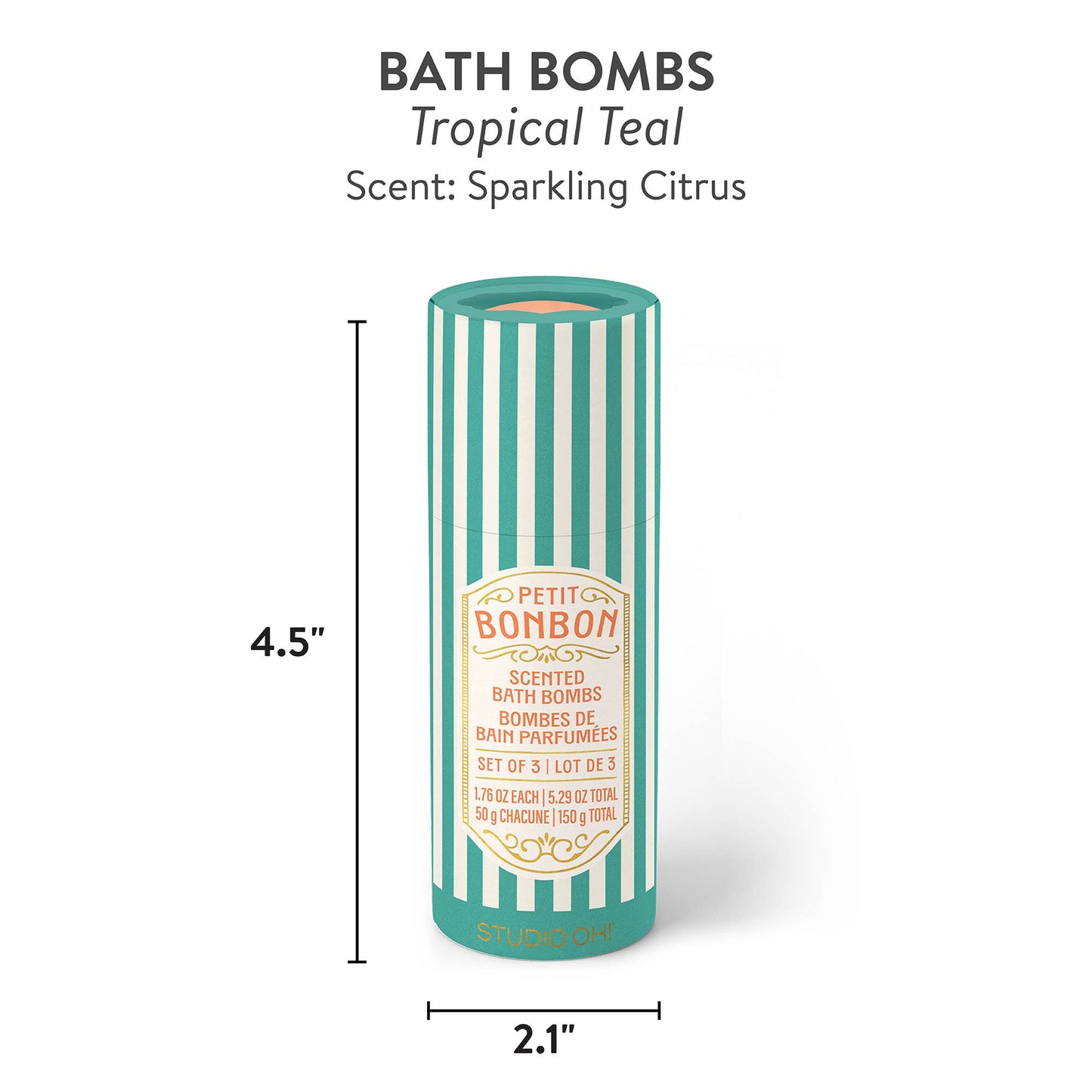 Studio Oh Petit Bonbon Dreamy Teal Bath Bombs