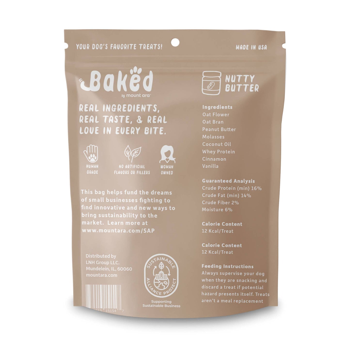 Baked 6oz Peanut Butter Cookies