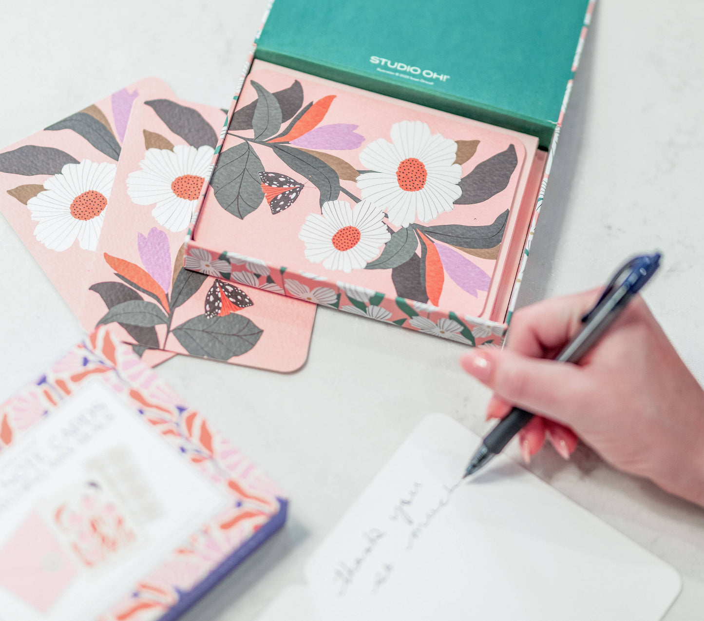 Studio Oh!Blossoming Reflections Note Cards with Matching Wax Seals