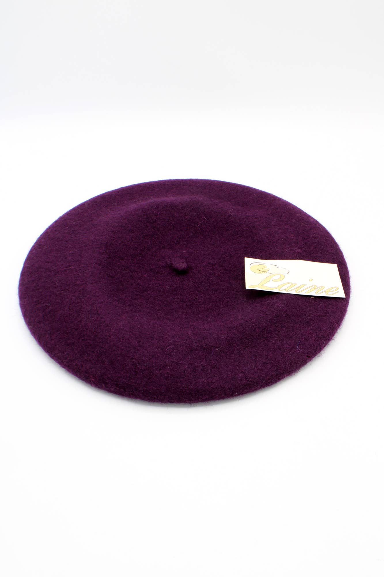 Classic beret in pure wool