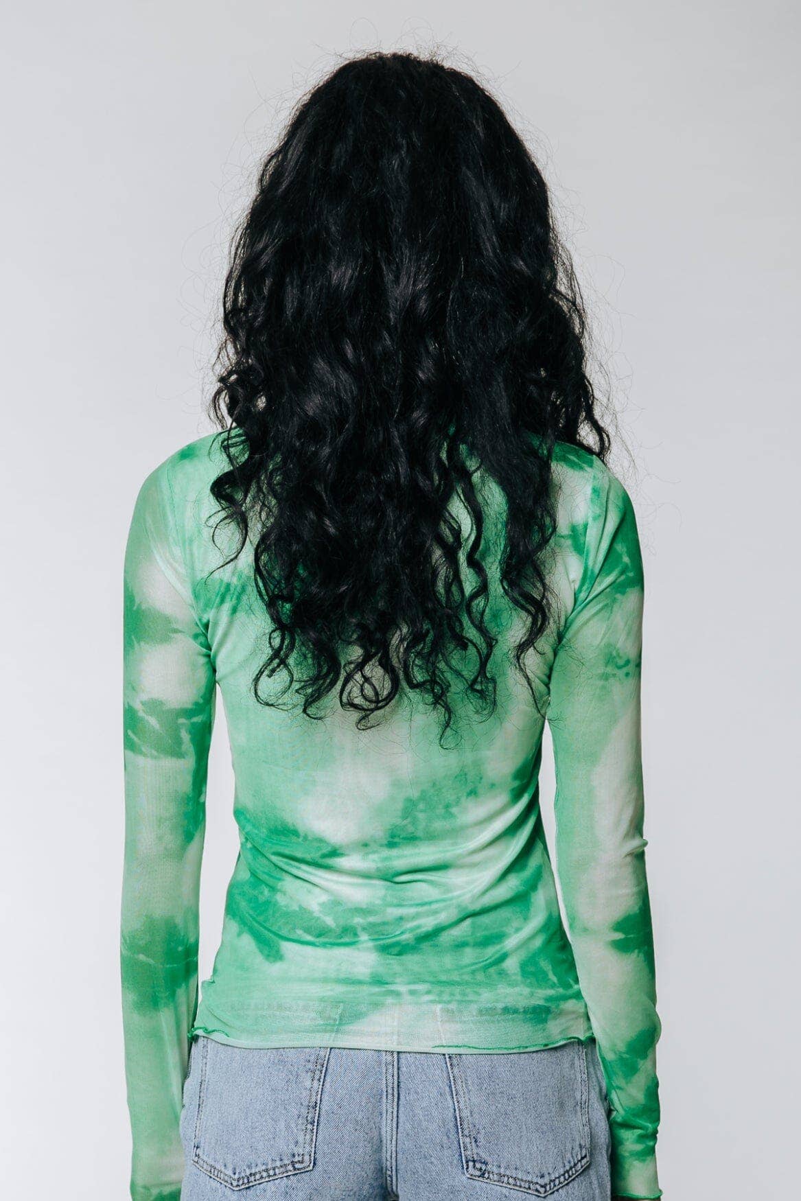 Colourful Neyo Tie Dye Mesh Top | Mint