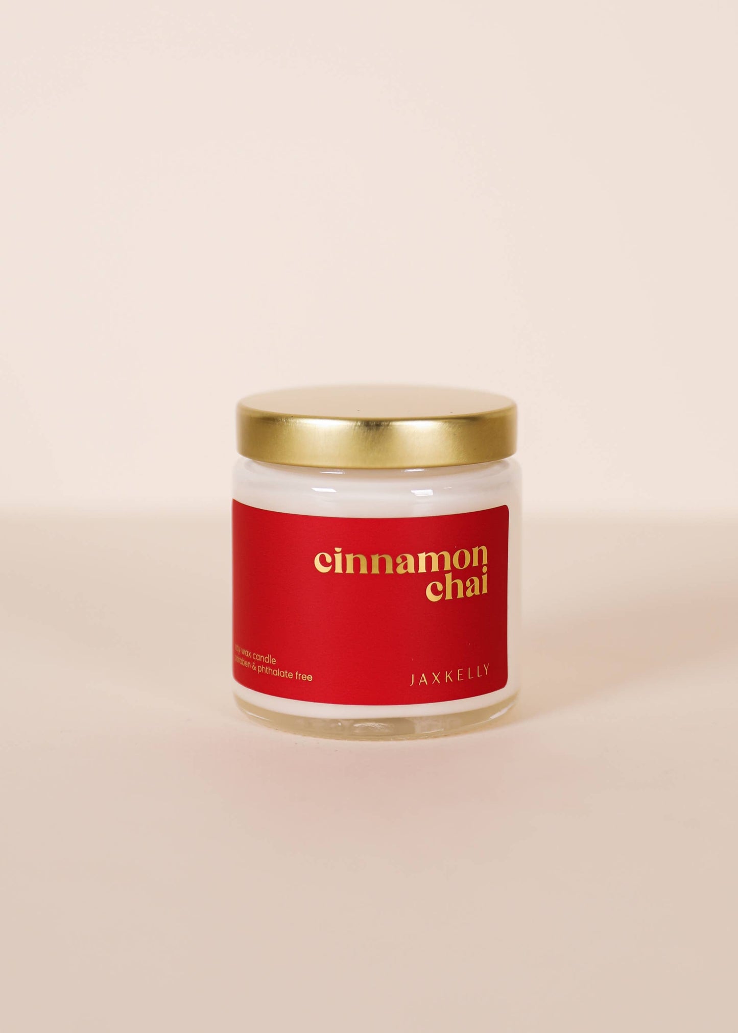 Jax 4 oz - Cinnamon Chai Holiday Candles - Clear