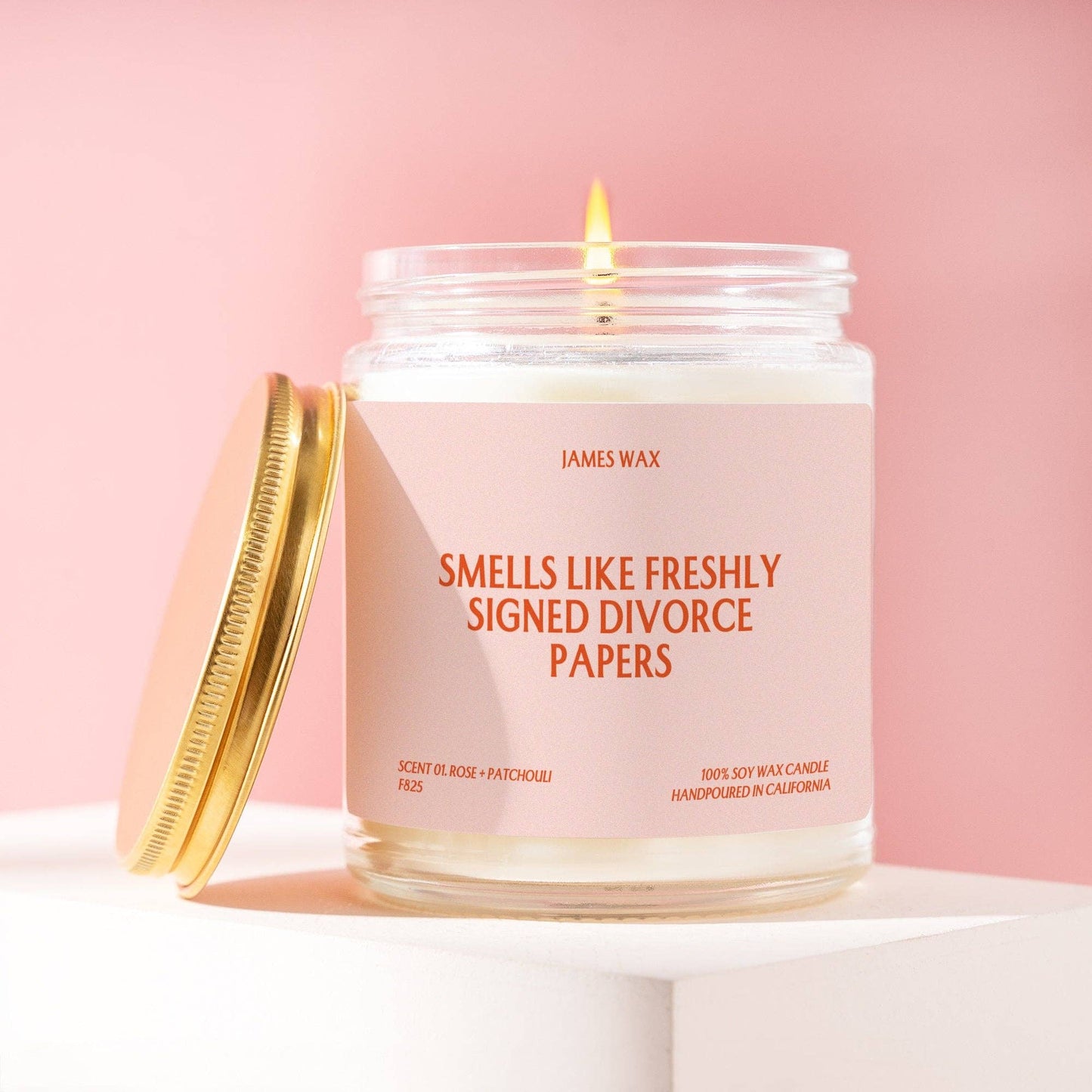 James Divorce Gift Smells Like Freshly Signed Divorce Papers Candle For Divorcees Divorce Gift F825