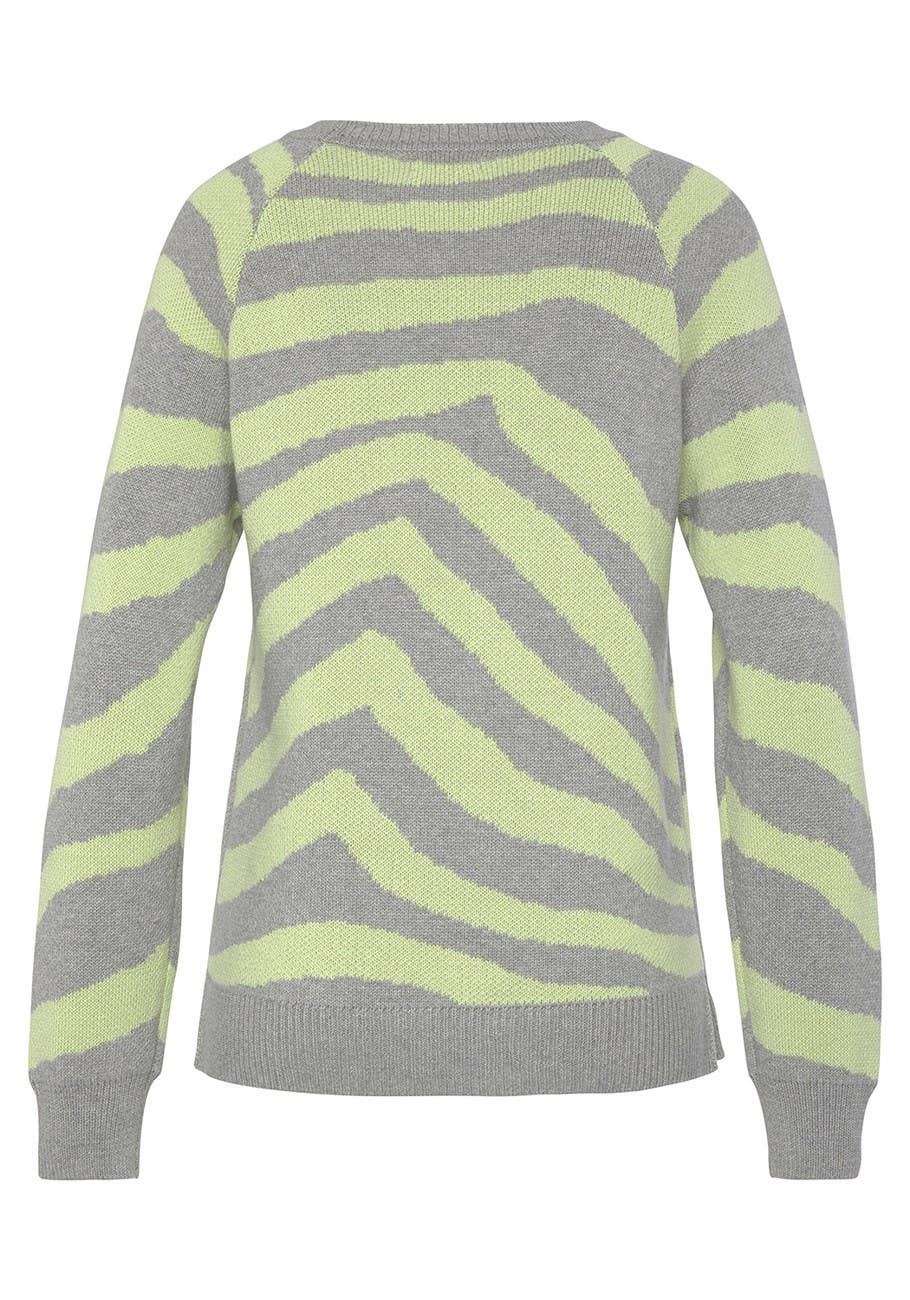 LASCANA Women's Zebra Print Sweater