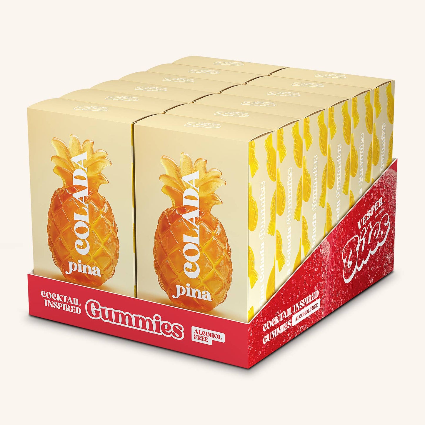 Vesper Pina Colada Gummies, Chewy Candies, All natural