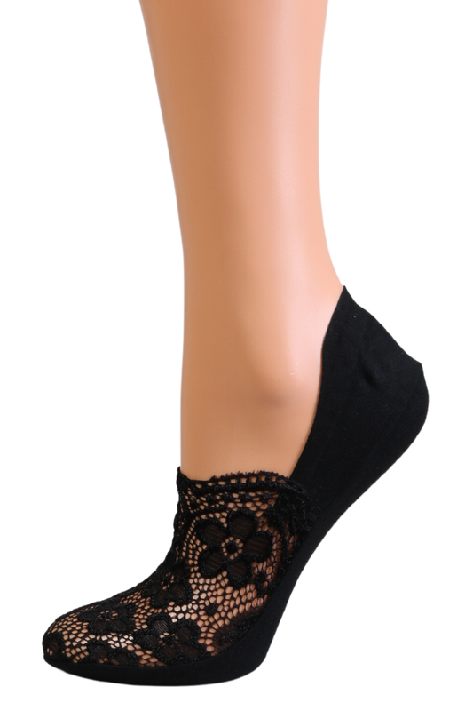TUBE black lace footies