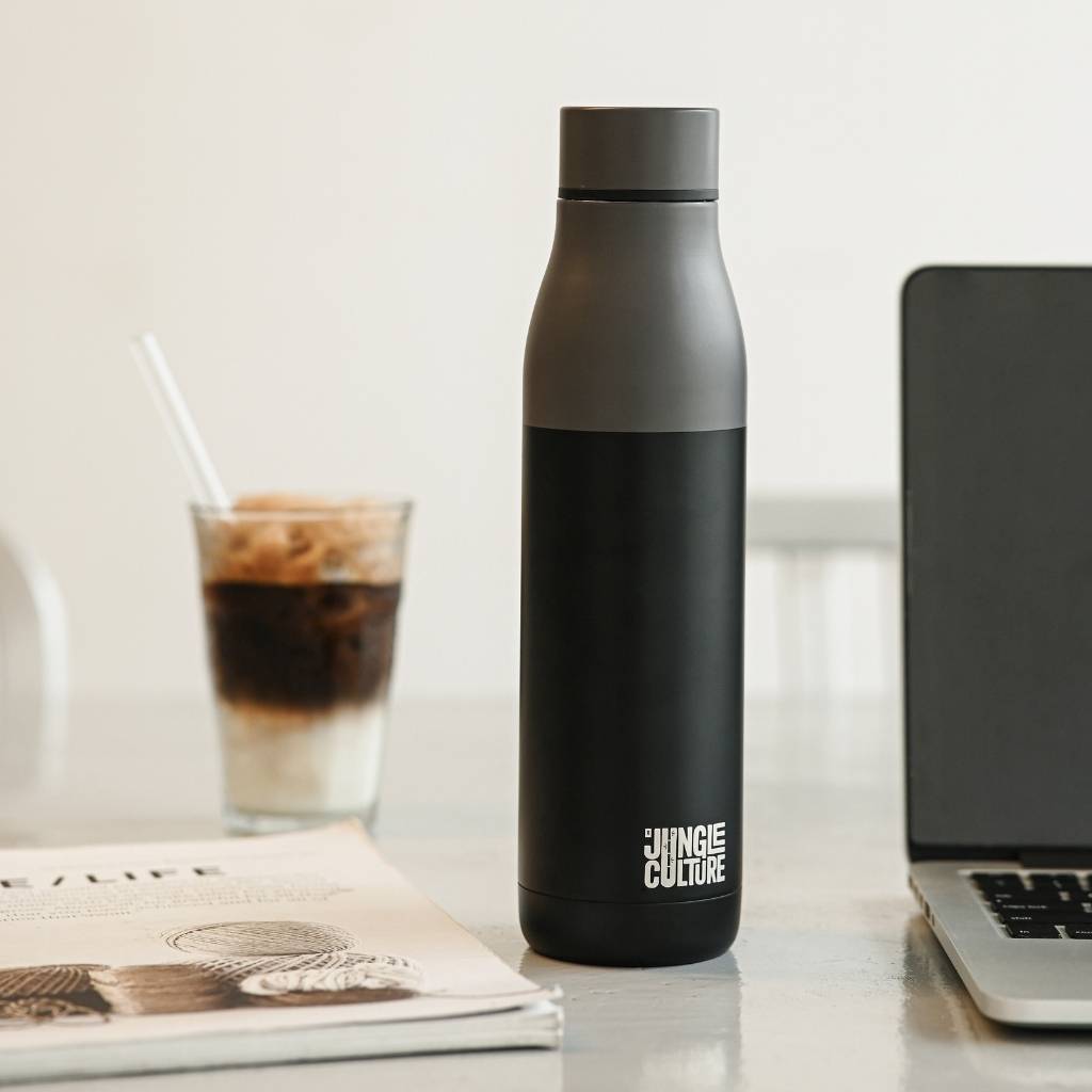 Jungle Reusable Stainless Steel Metal Water Bottles - 650ml