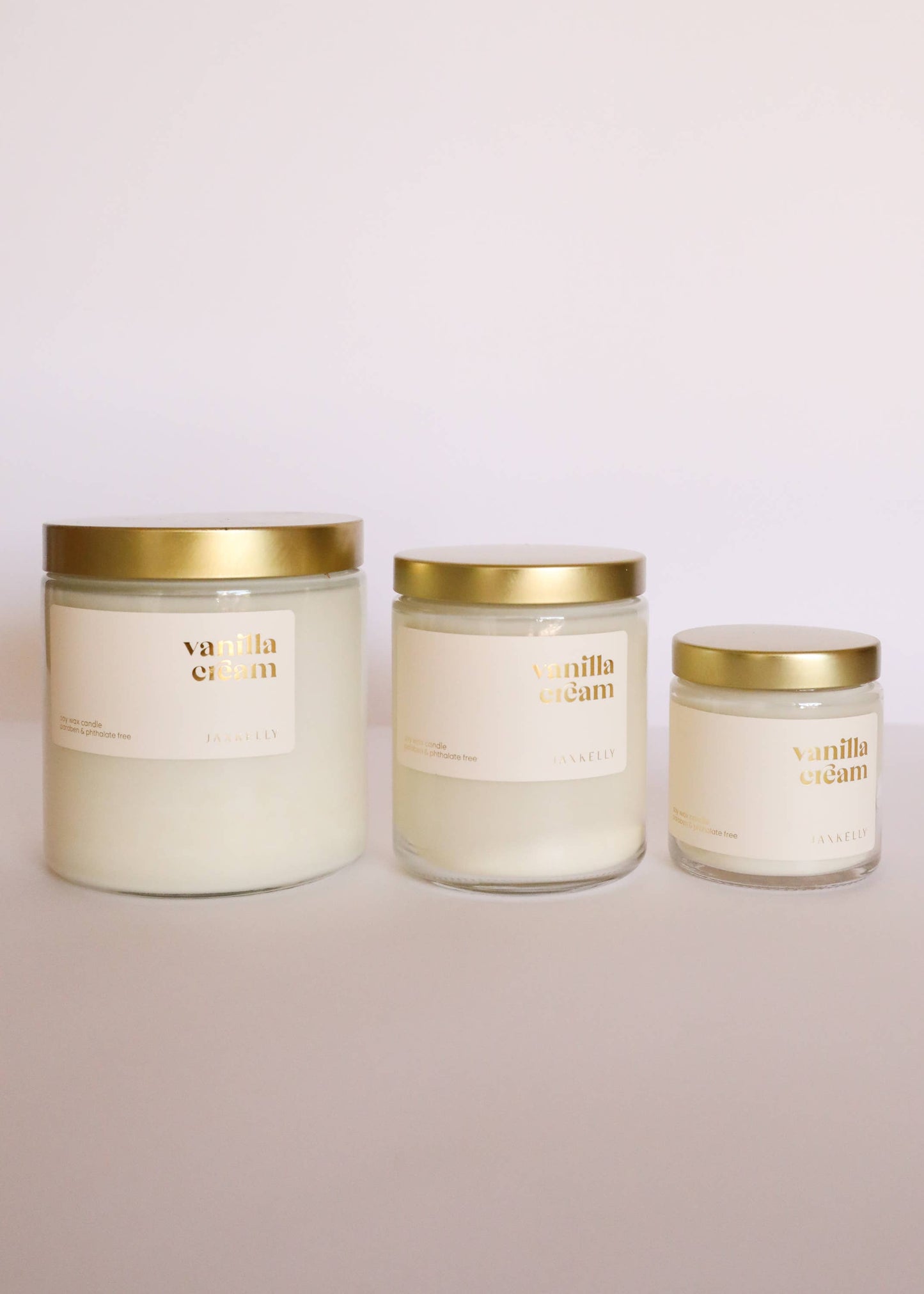 Jax 4oz - Vanilla Cream Candles - Clear