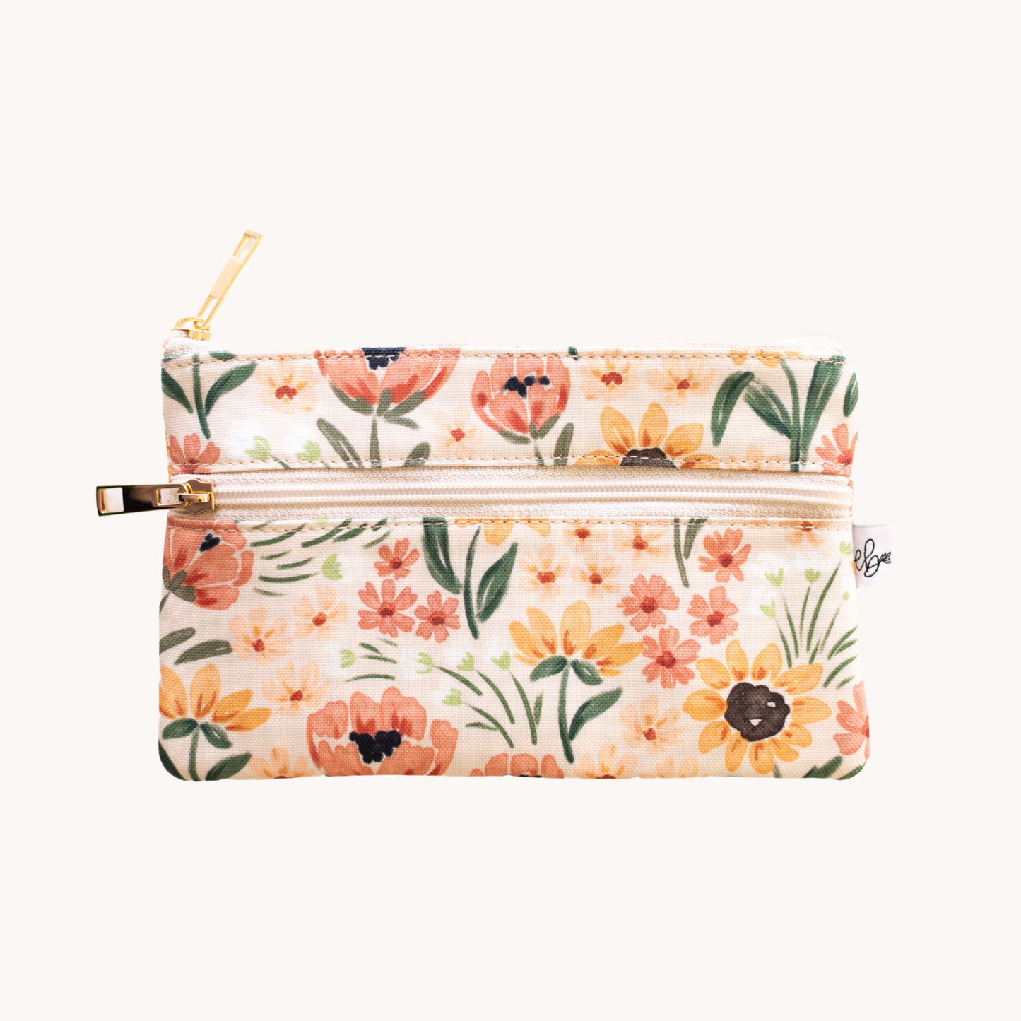 Elyse Sunny Poppies Pencil Pouch