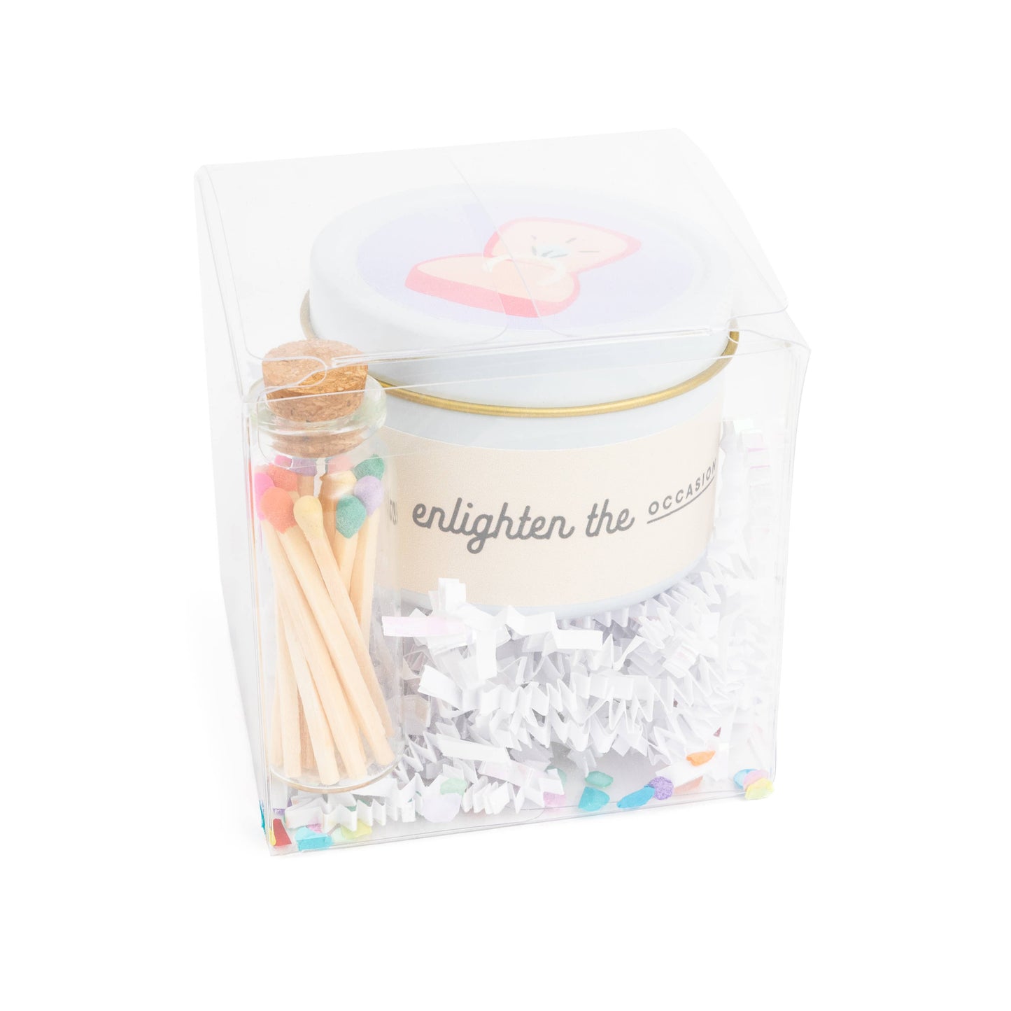 Enlighten Wedding Cake Scented Candle and Matches Set