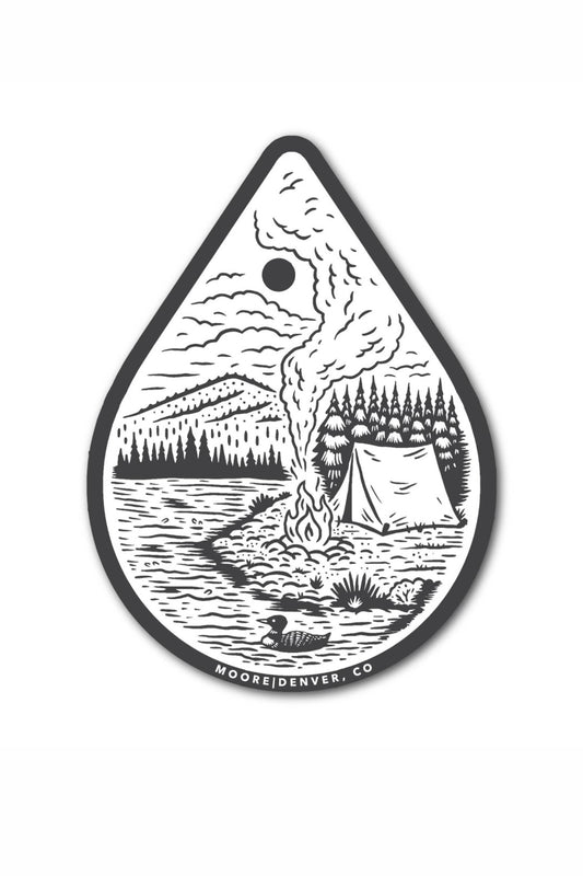 River Camp Sticker