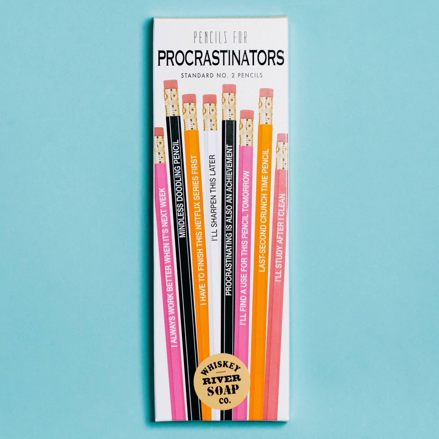 Pencils for Procrastinators Original Style | Funny Pencils