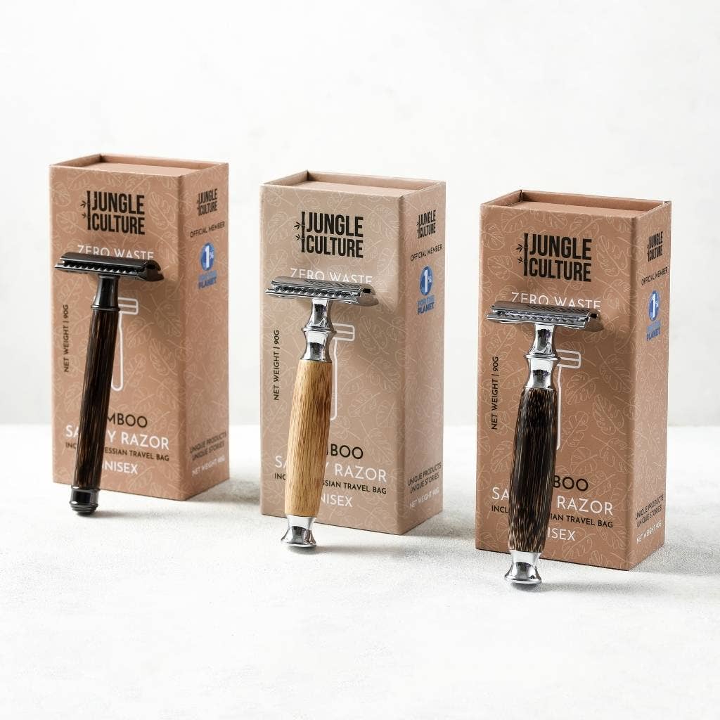 Jungle Bamboo Safety Razor + Stand