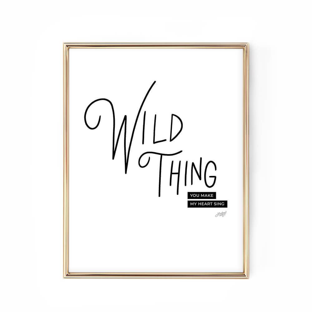 Lindsey K Co Wild Thing - Framed Art Print