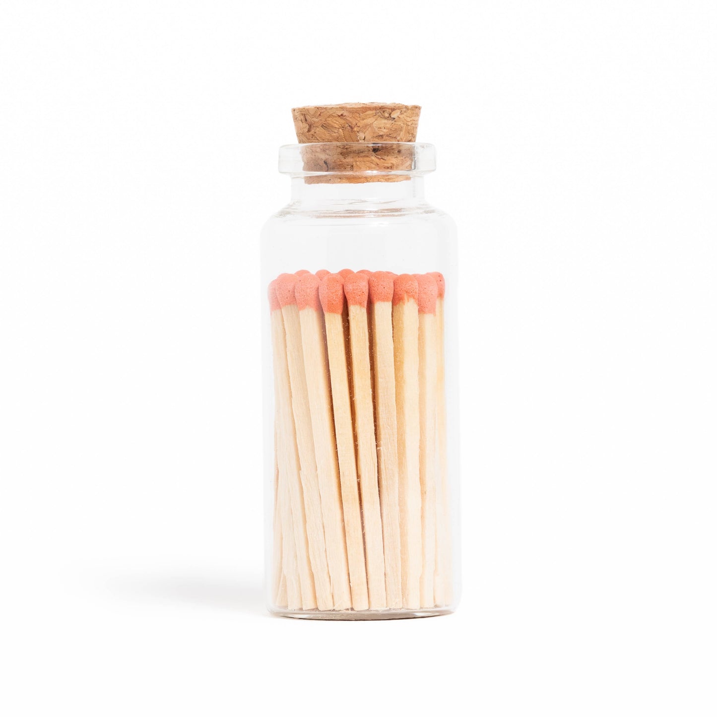 Tangerine Matches in Medium Corked Vial