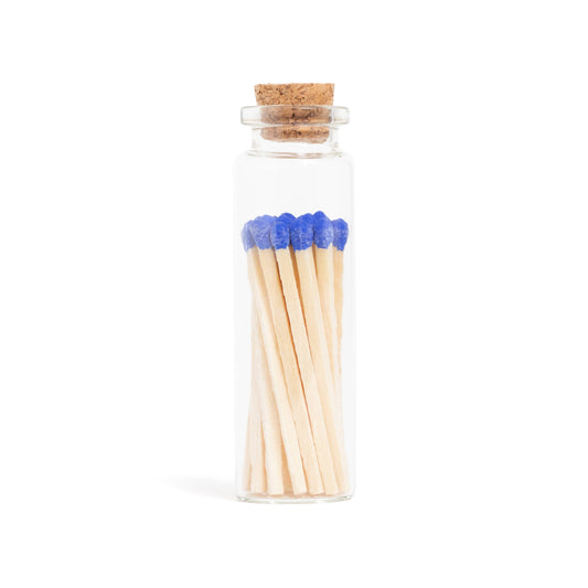 The Royal Blue Matches in Small Corked Vial