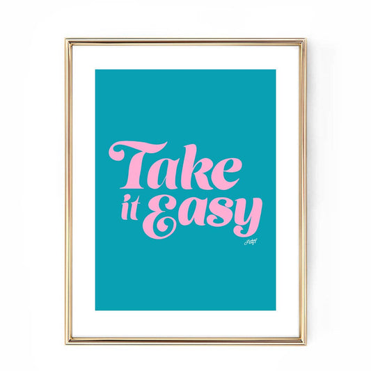 Lindsey Kay Take it Easy - Framed Art Print