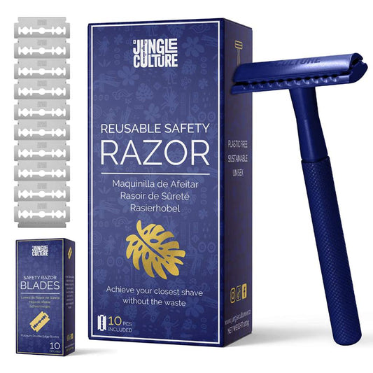 Jungle Razor WITH 10 razor blades included + stand