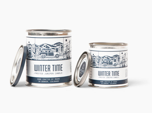 Moore Winter Time Candle-1/2 Pint