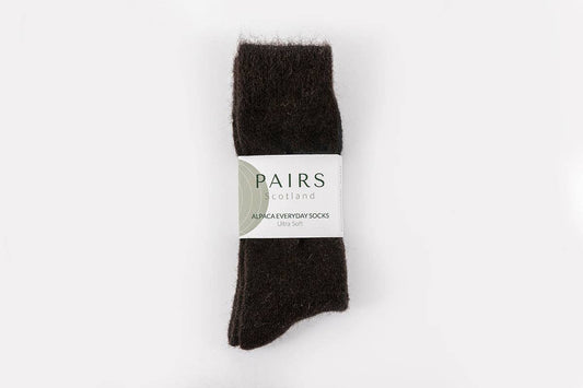 Alpaca Socks: black