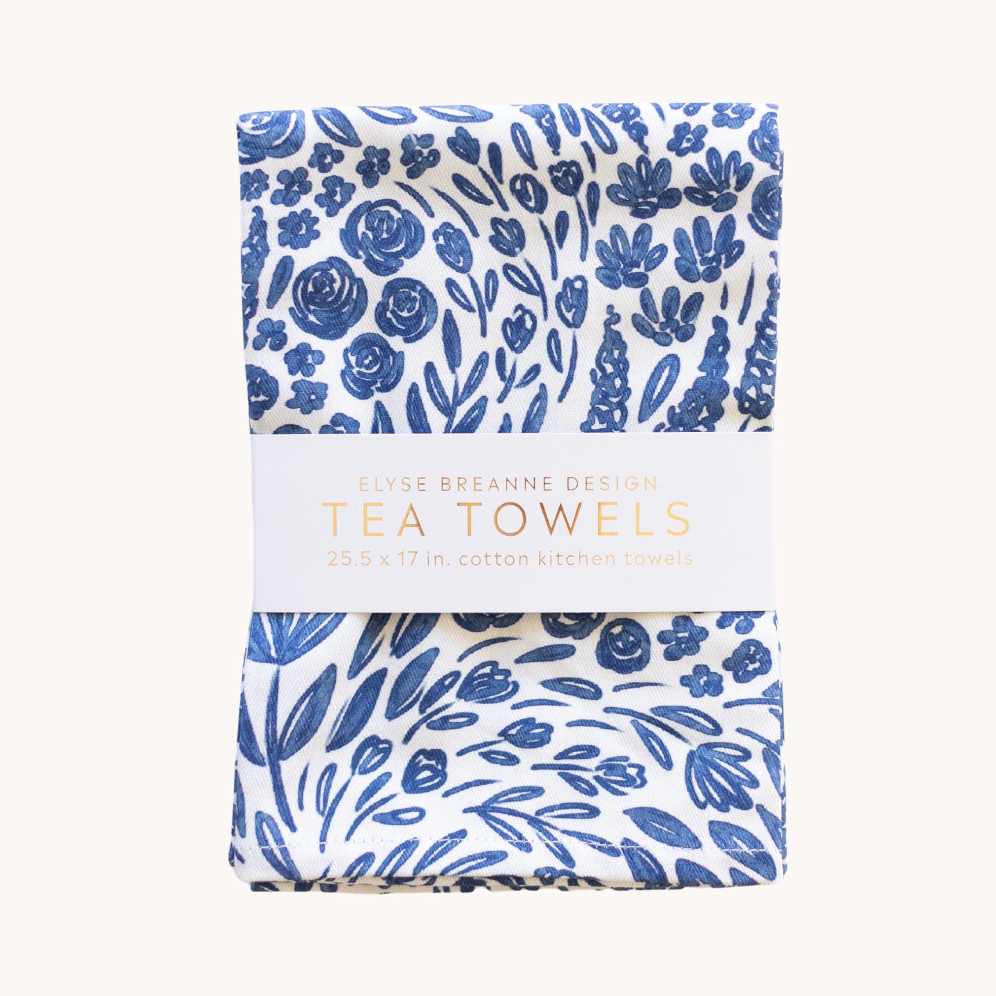 Elyse Pack of 2 Porcelain Floral Tea Towels