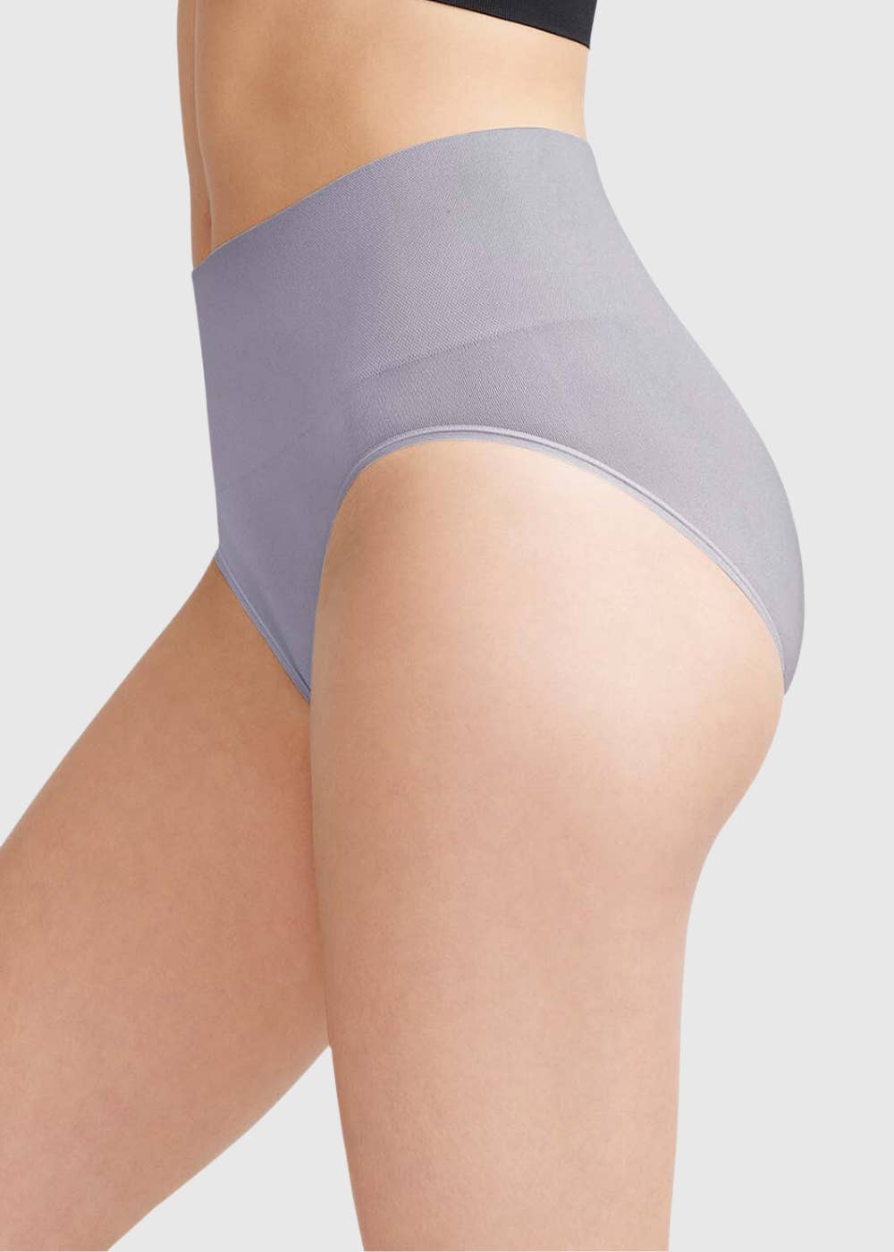 Yummie Sage Shaping Brief- Nylon Seamless: 1X/2X / Dapple Gray