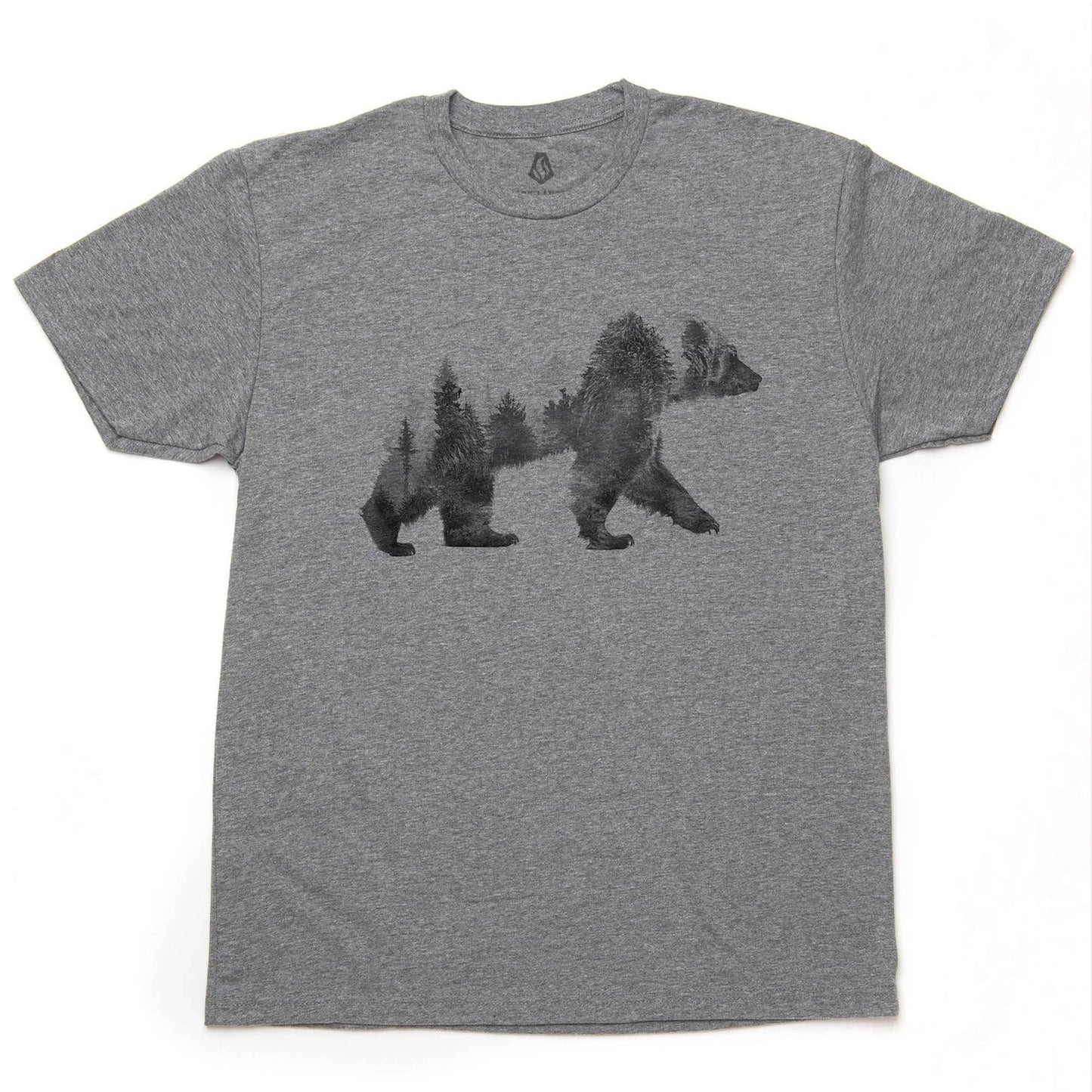 Black Lantern Double Exposure Bear Men's T-Shirt