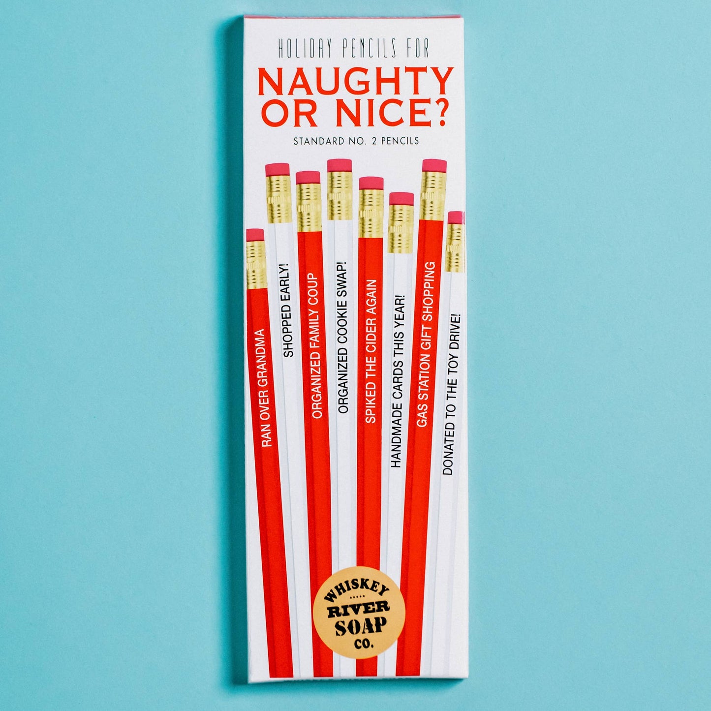 Naughty or Nice Pencils | Funny Pencils | Christmas Gift