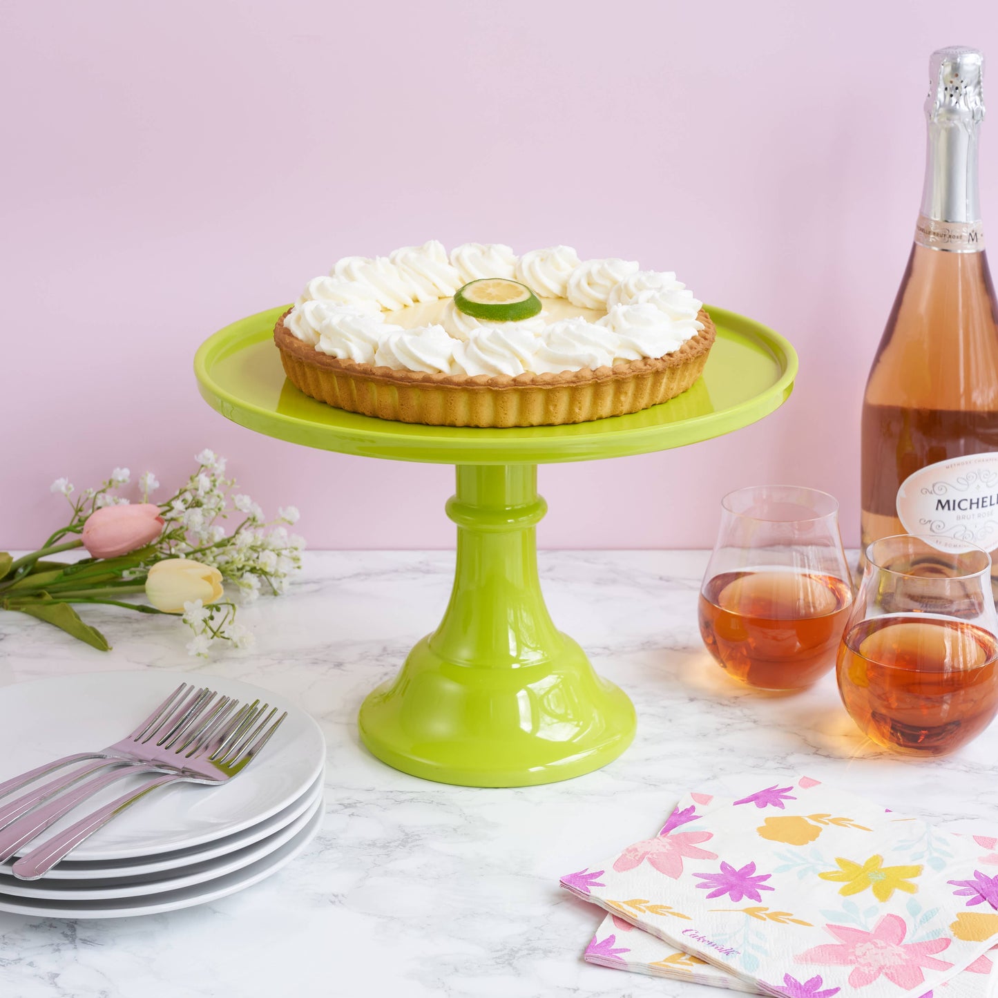 Green Melamine Cake Stand