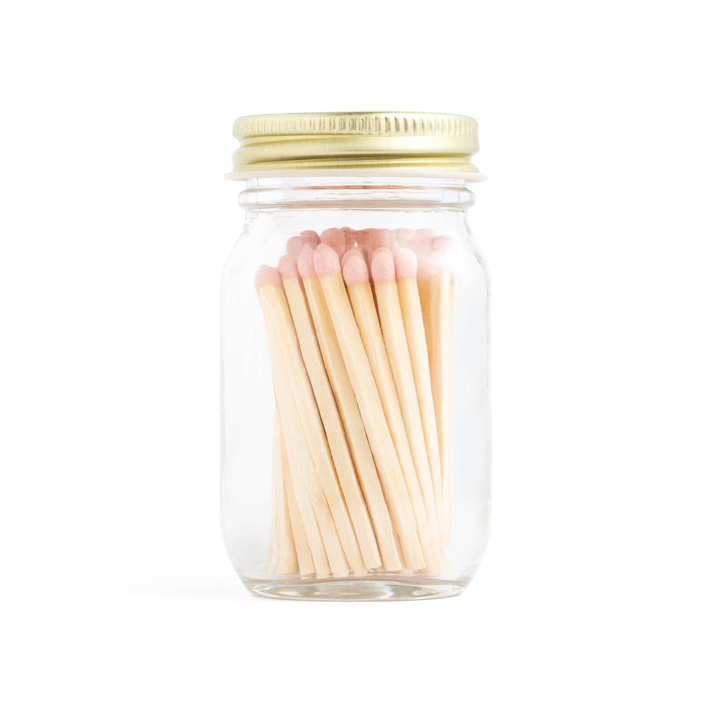 Baby Pink Matches in Mini Mason Jar